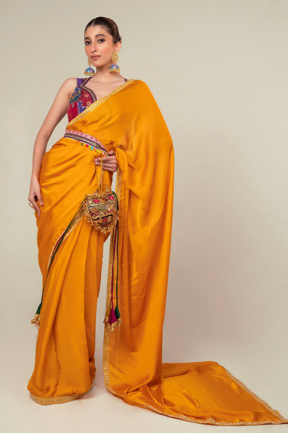 MARIGOLD MIST SAREE - 66Aura