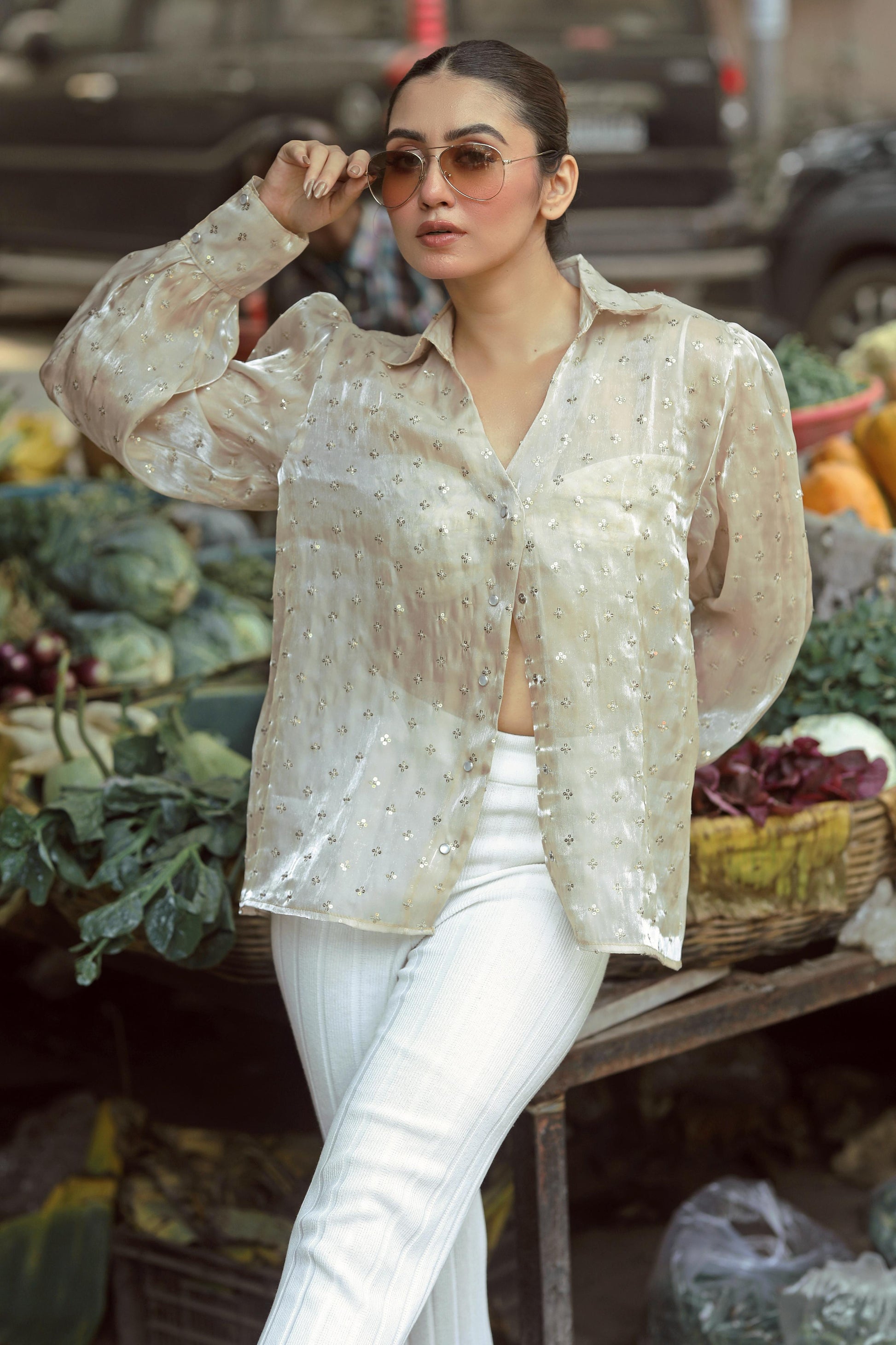 66aura Loud Luxury shirt featuring stylish design, with visible logo and modern fit in a casual fashion style.