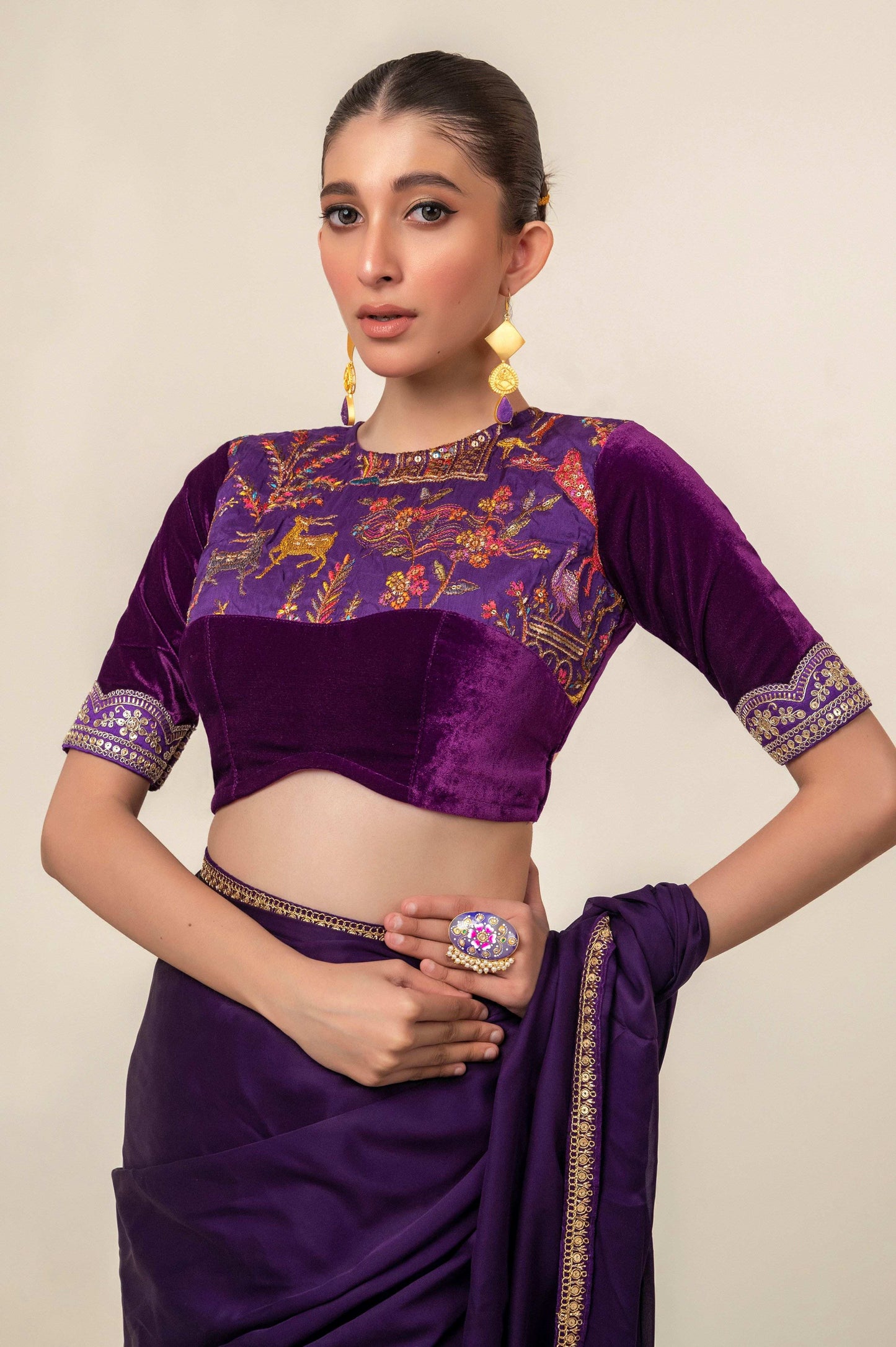 ROYAL HAZE BLOUSE - 66Aura