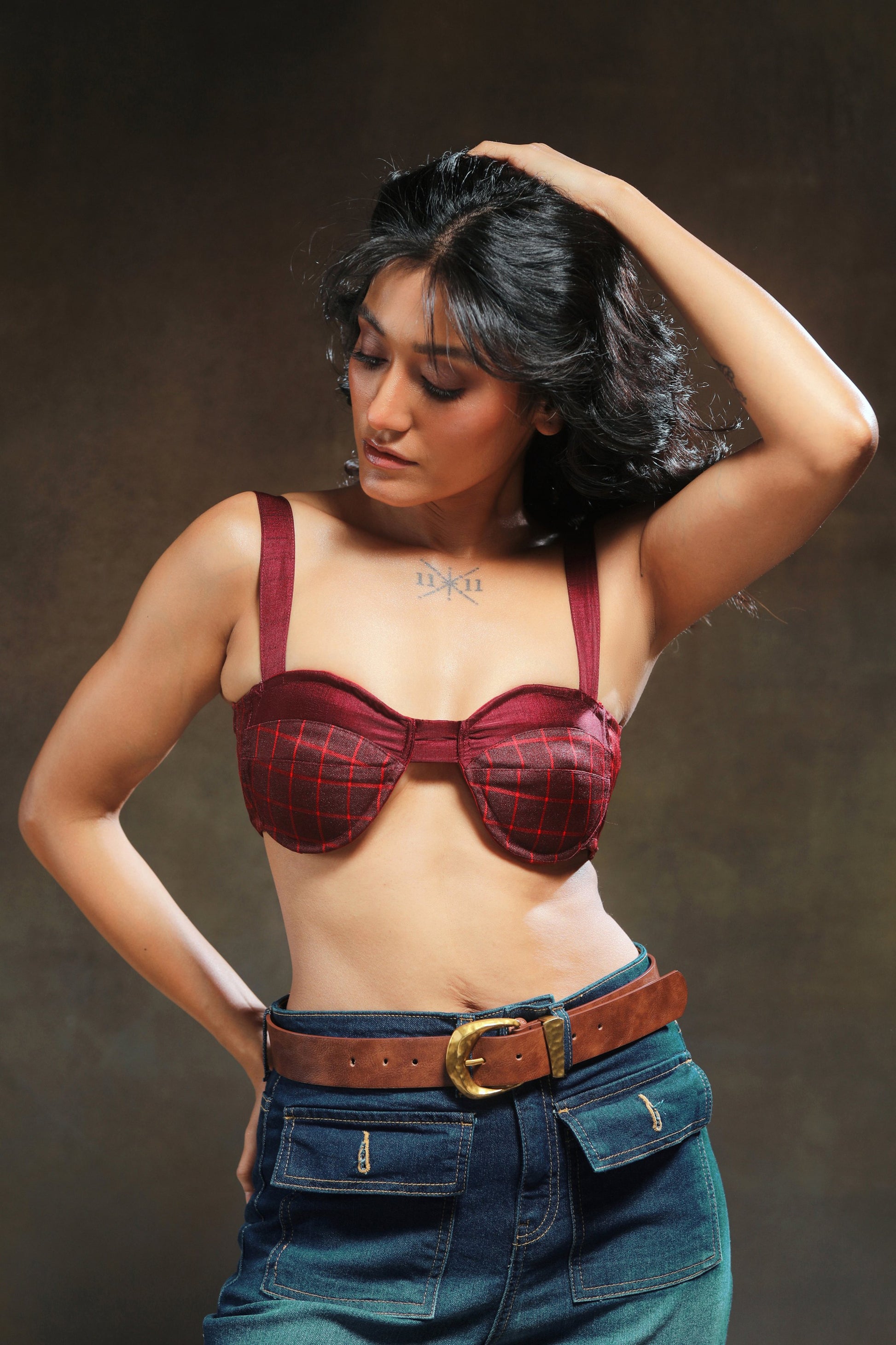 66aura Executive Edge Bralette featuring a sleek, supportive design with thin straps and a smooth fabric finish.