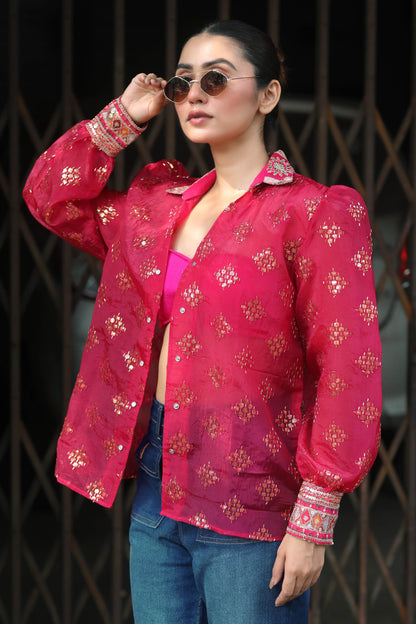 66aura drip district shirt featuring a stylish streetwear design in black with bold graphic elements and comfortable fit.