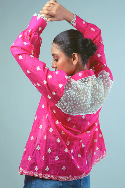 Oversized PING PING shirt by 66aura featuring a relaxed fit and casual style, with visible fabric texture and design details.