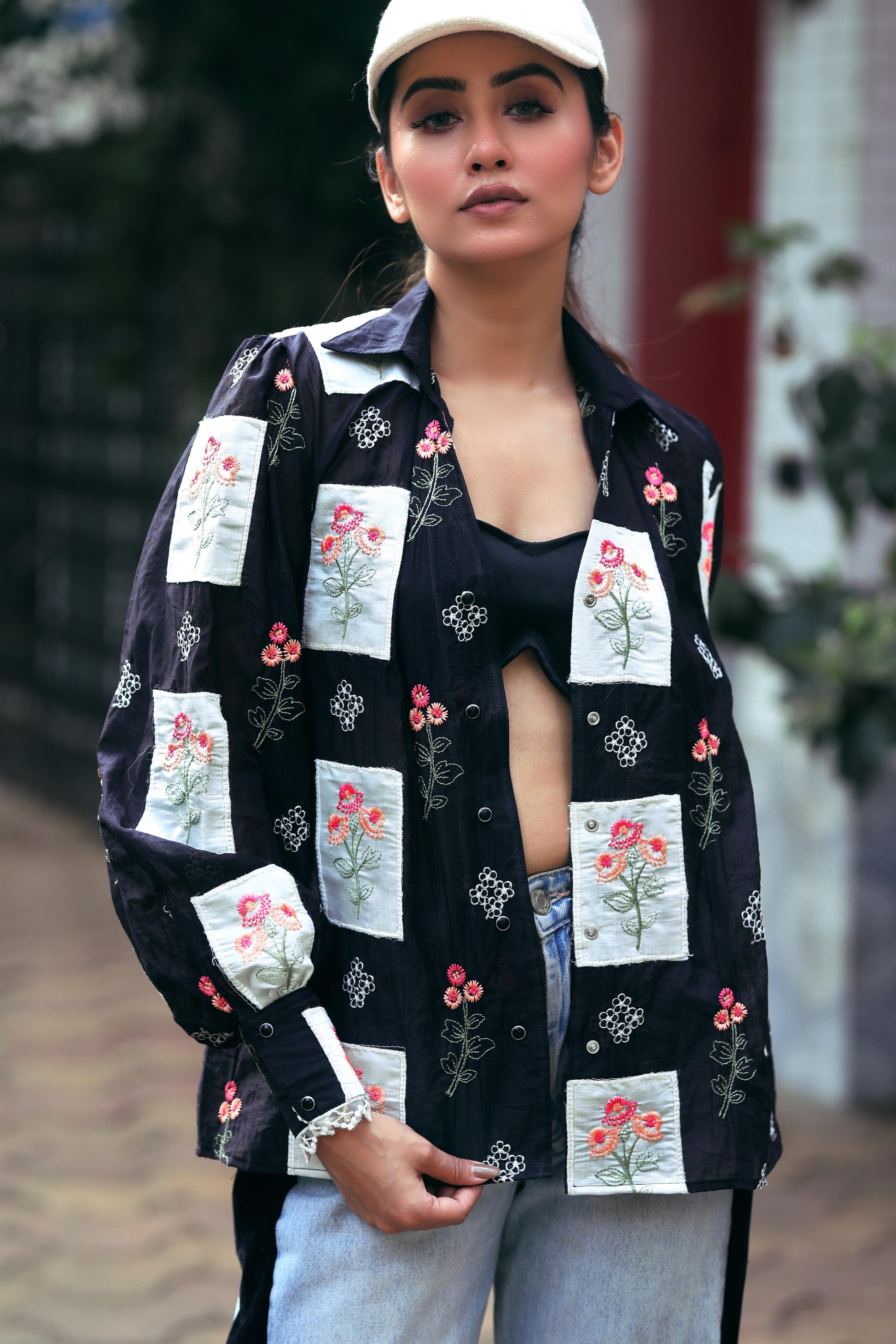 66aura VIBE CHECK shirt featuring a casual, stylish design with a relaxed fit and trendy pattern on soft fabric.