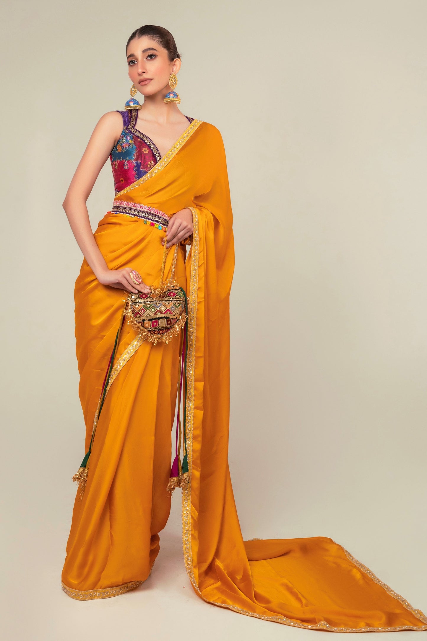 MARIGOLD MIST SAREE - 66Aura