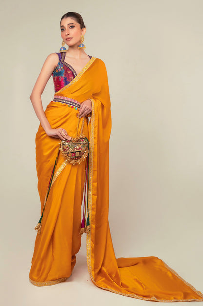MARIGOLD MIST SAREE - 66Aura