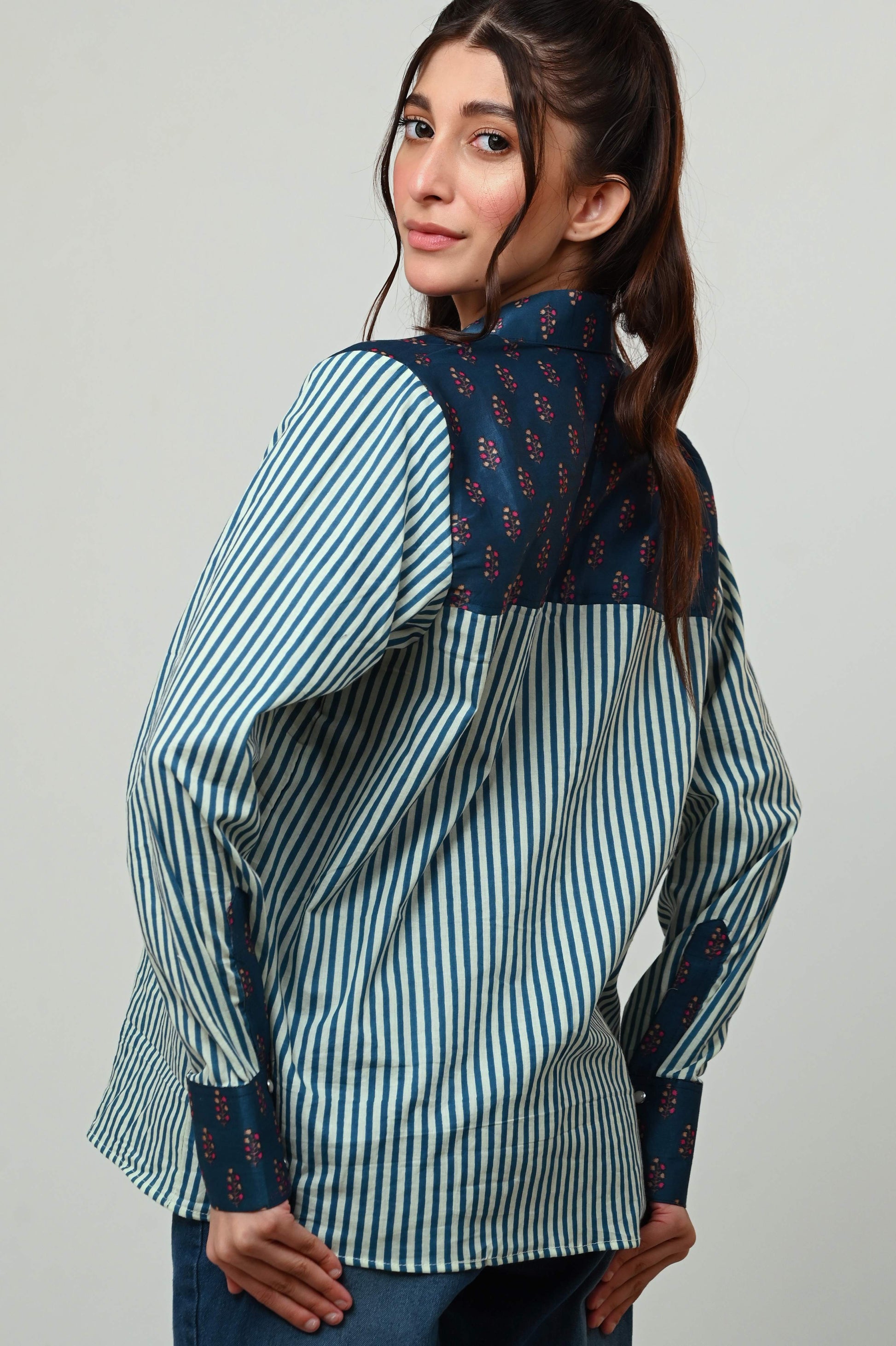 INDIGO ICON SHIRT - 66Aura