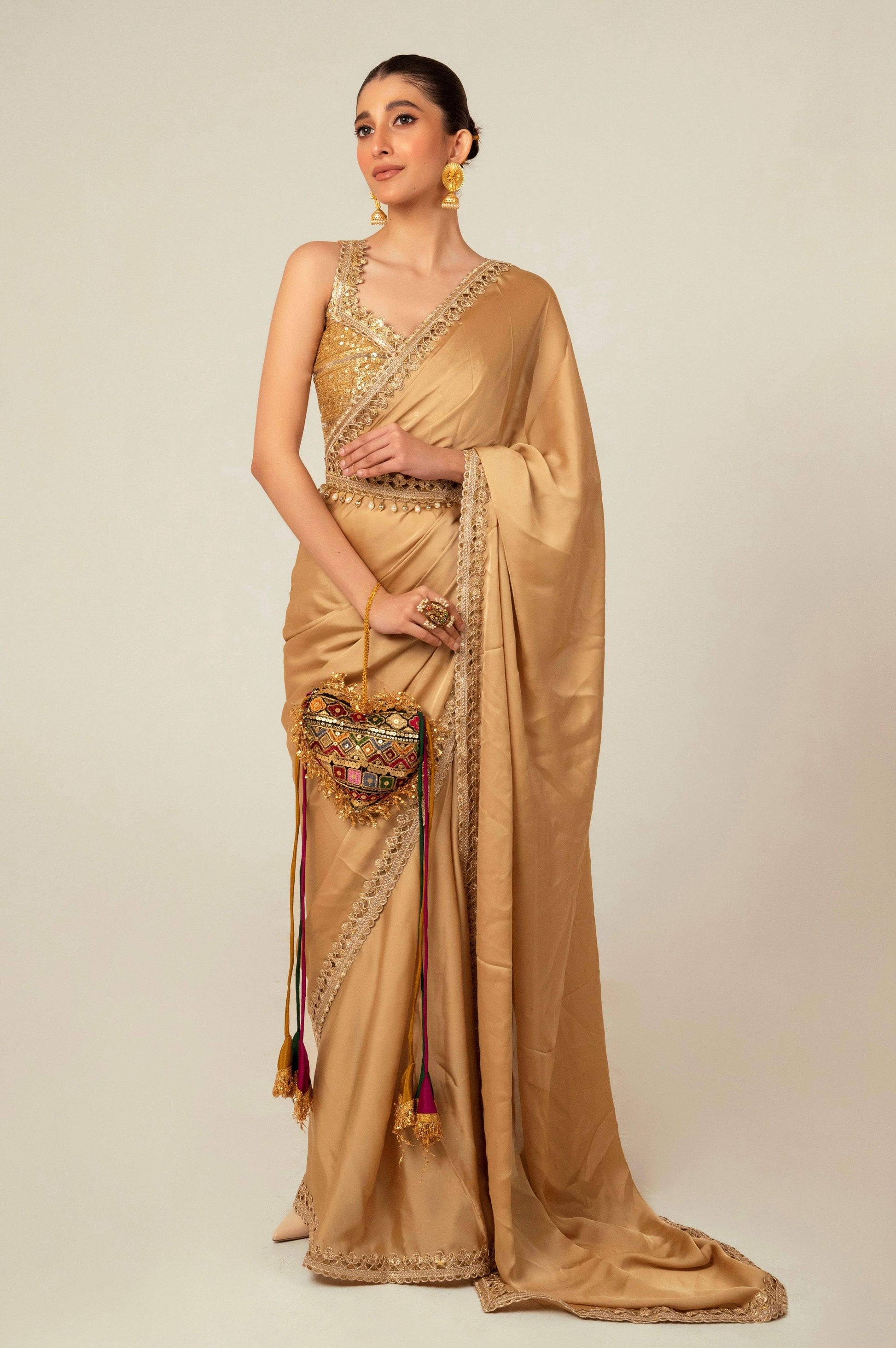 SEQUIN SPARK SAREE - 66Aura
