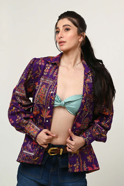 PLUM PULSE SHIRT - 66Aura