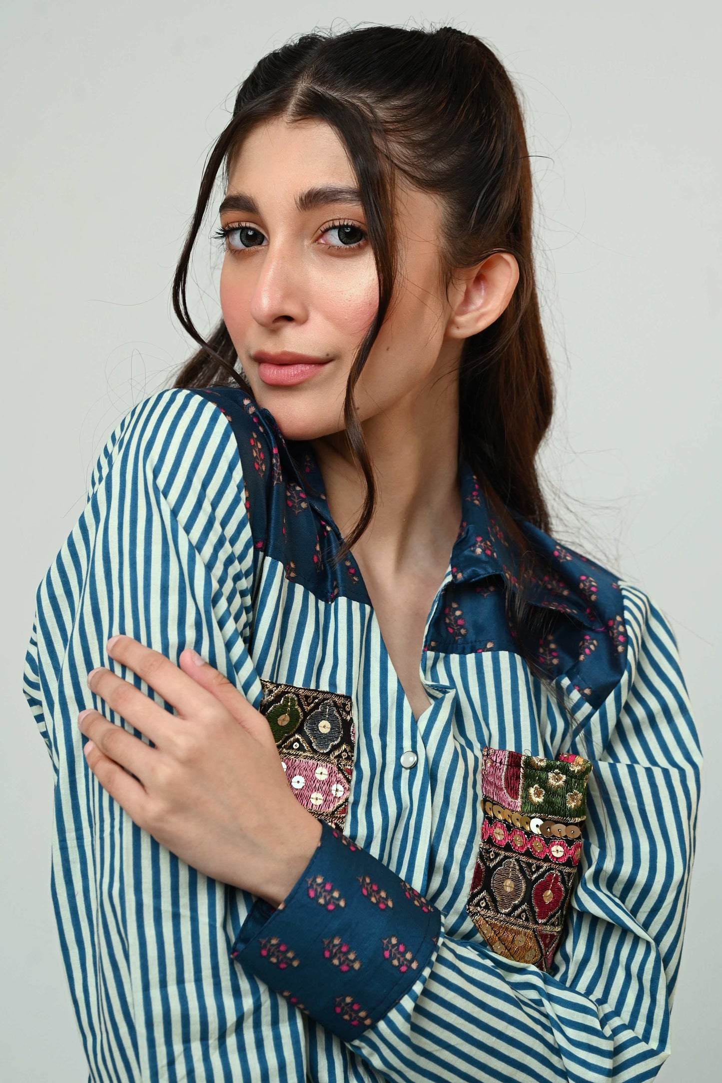 INDIGO ICON SHIRT - 66Aura