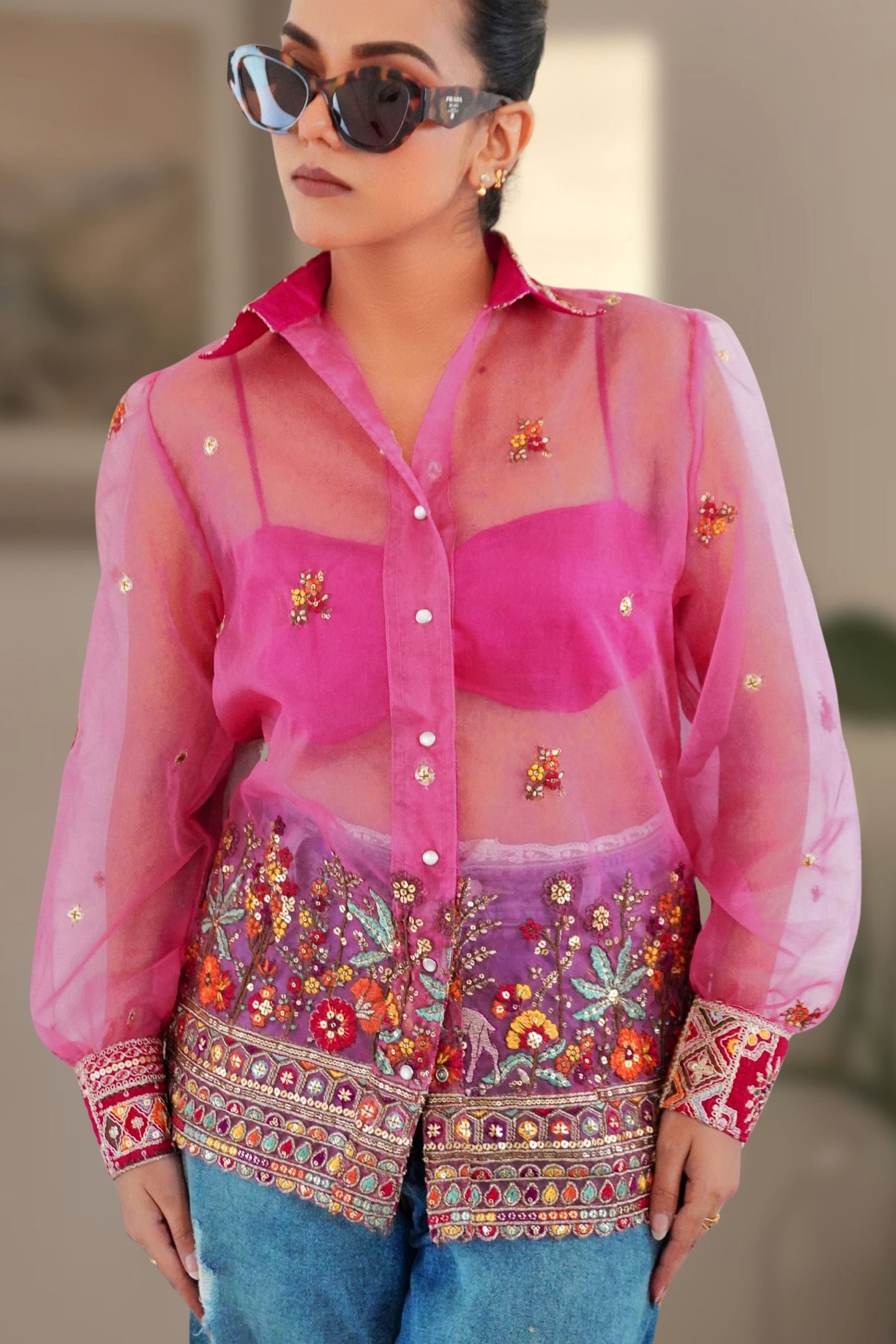 Oversized Candy Carnival shirt by 66aura featuring colorful, playful candy print on a relaxed fit fabric.