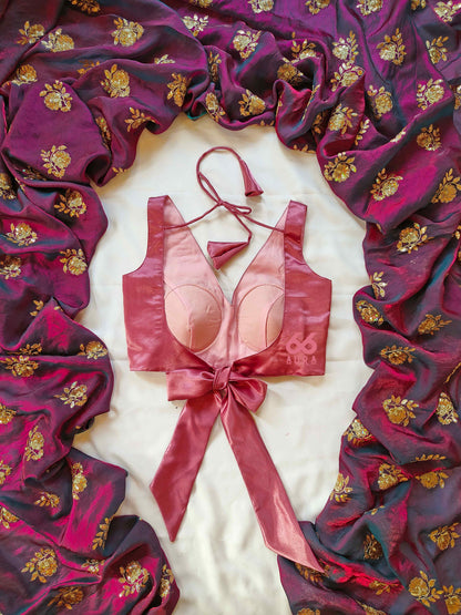 EMPRESS AURA SAREE WITH DARLING AURA SLEEVELESS BLOUSE