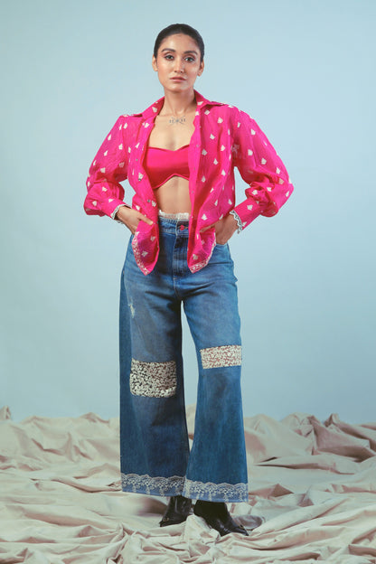 Oversized PING PING shirt by 66aura featuring a relaxed fit, soft fabric, and casual style, shown in a natural pose.