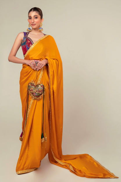 MARIGOLD MIST SAREE - 66Aura