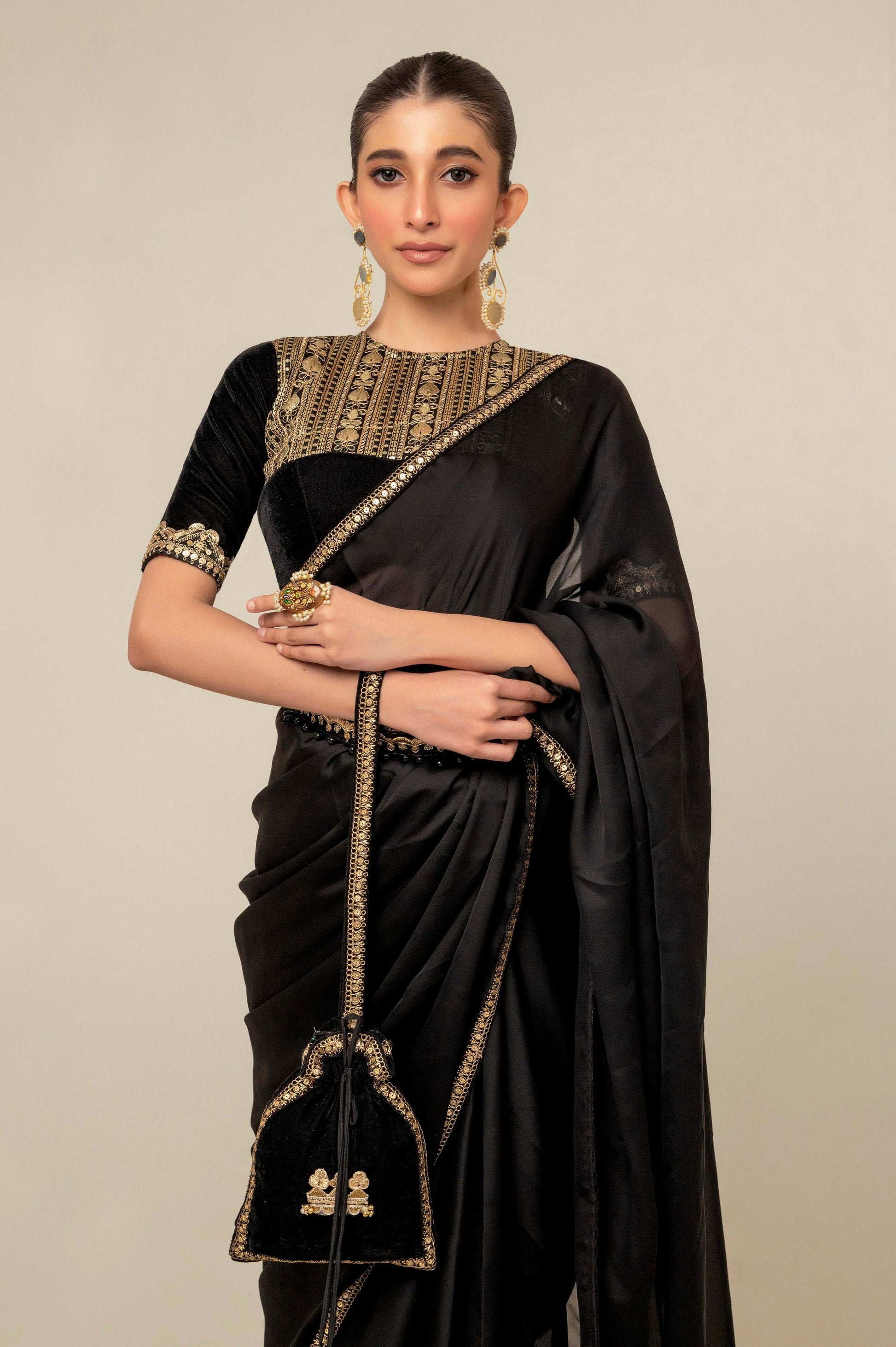 JEWEL JOY SAREE WITH OLD WORLD BLOUSE - 66Aura