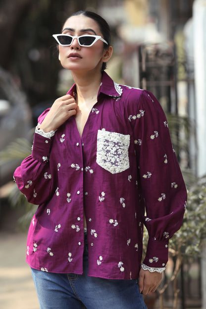 Kala Khatta shirt by 66aura featuring a traditional print with vibrant colors and a casual, comfortable fit.