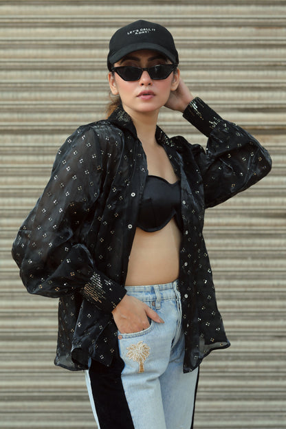 Main character shirt by 66aura featuring a bold graphic design on soft fabric, perfect for casual wear.