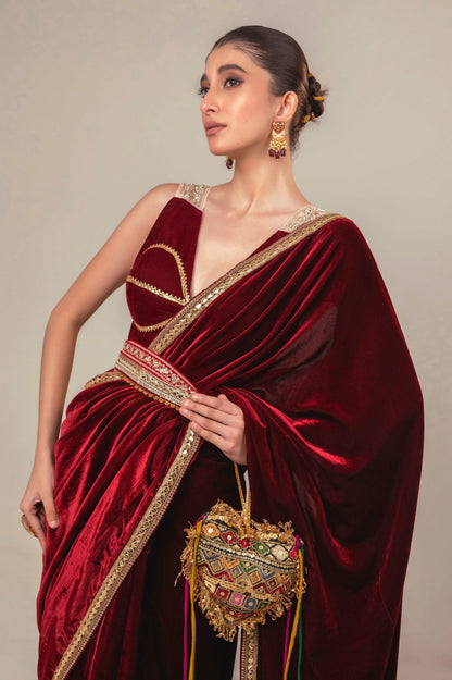 RUBY RUSH SAREE - 66Aura