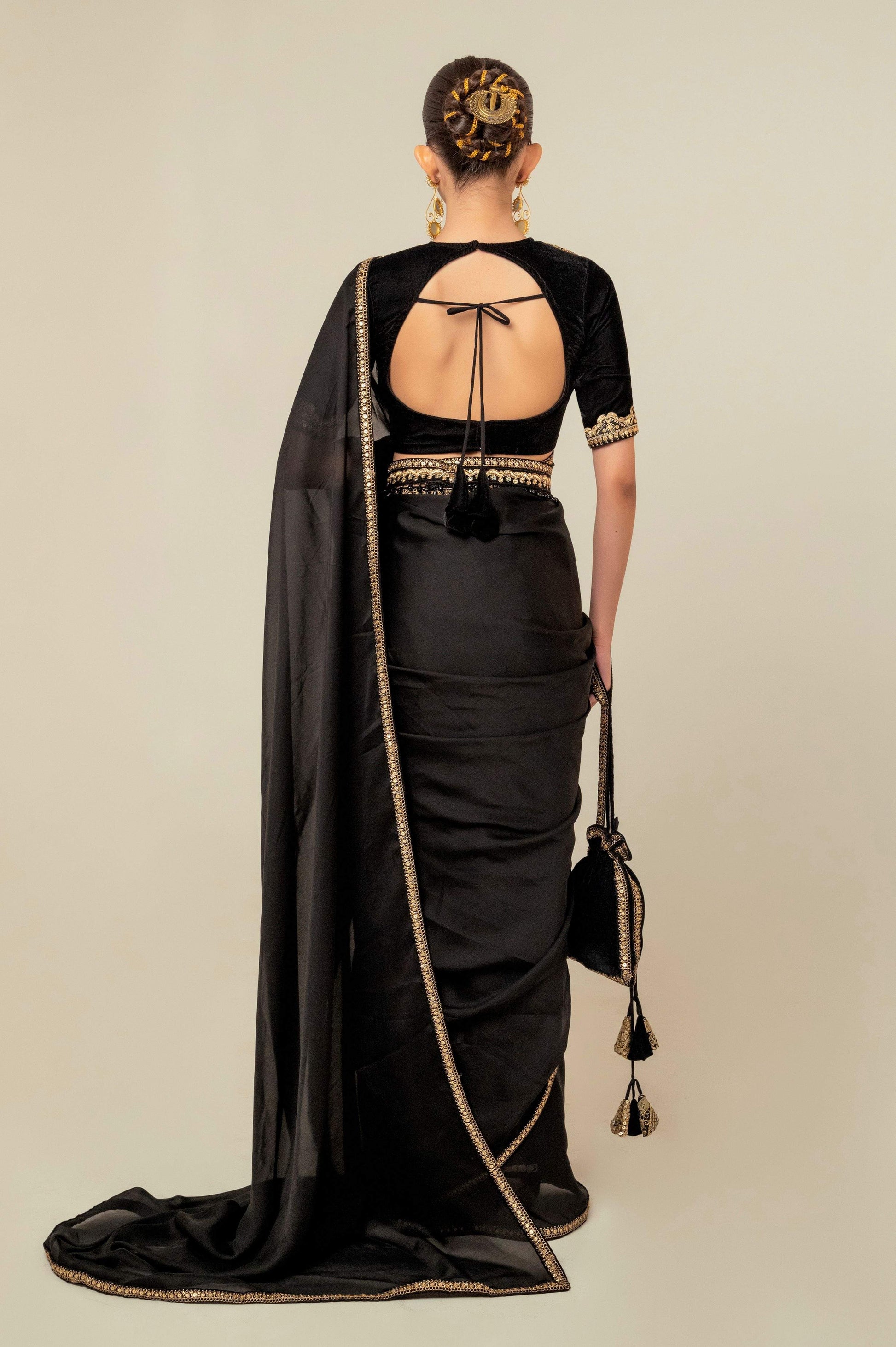 JEWEL JOY SAREE WITH OLD WORLD BLOUSE - 66Aura