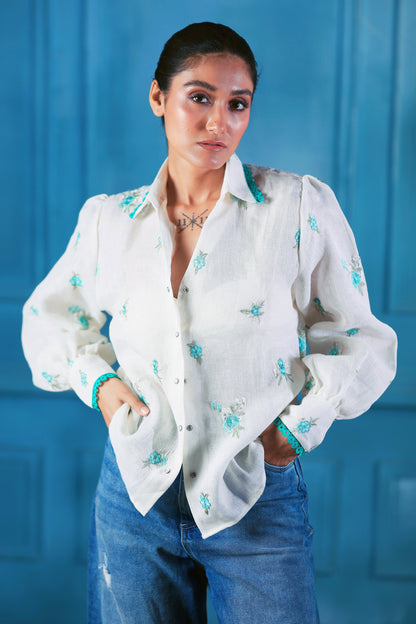 Oversized Chill Charm shirt by 66aura featuring a relaxed fit, soft fabric, and stylish design perfect for casual wear.