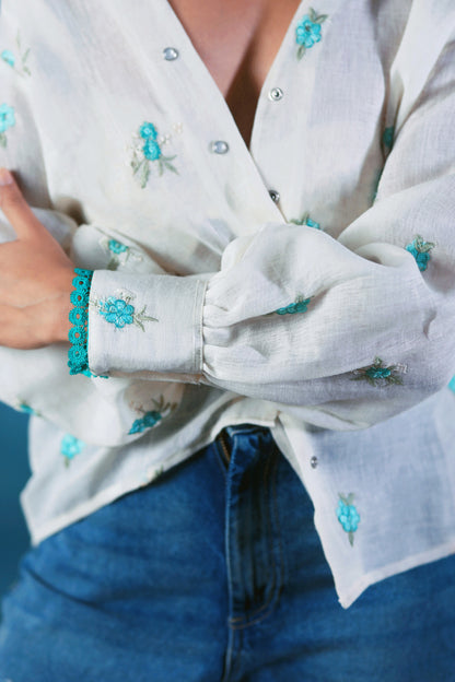 Oversized Chill Charm shirt by 66aura featuring a relaxed fit, soft fabric, and stylish design in neutral tones.