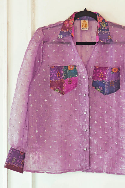 ORCHID OASIS OVERSIZED SHIRT - 66Aura
