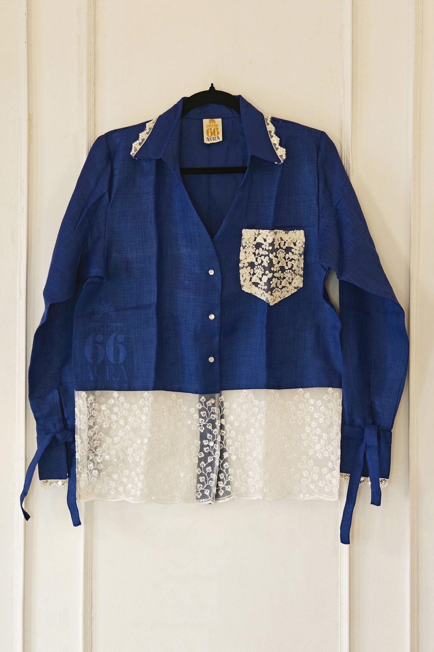 COBALT CRUSH OVERSIZED SHIRT