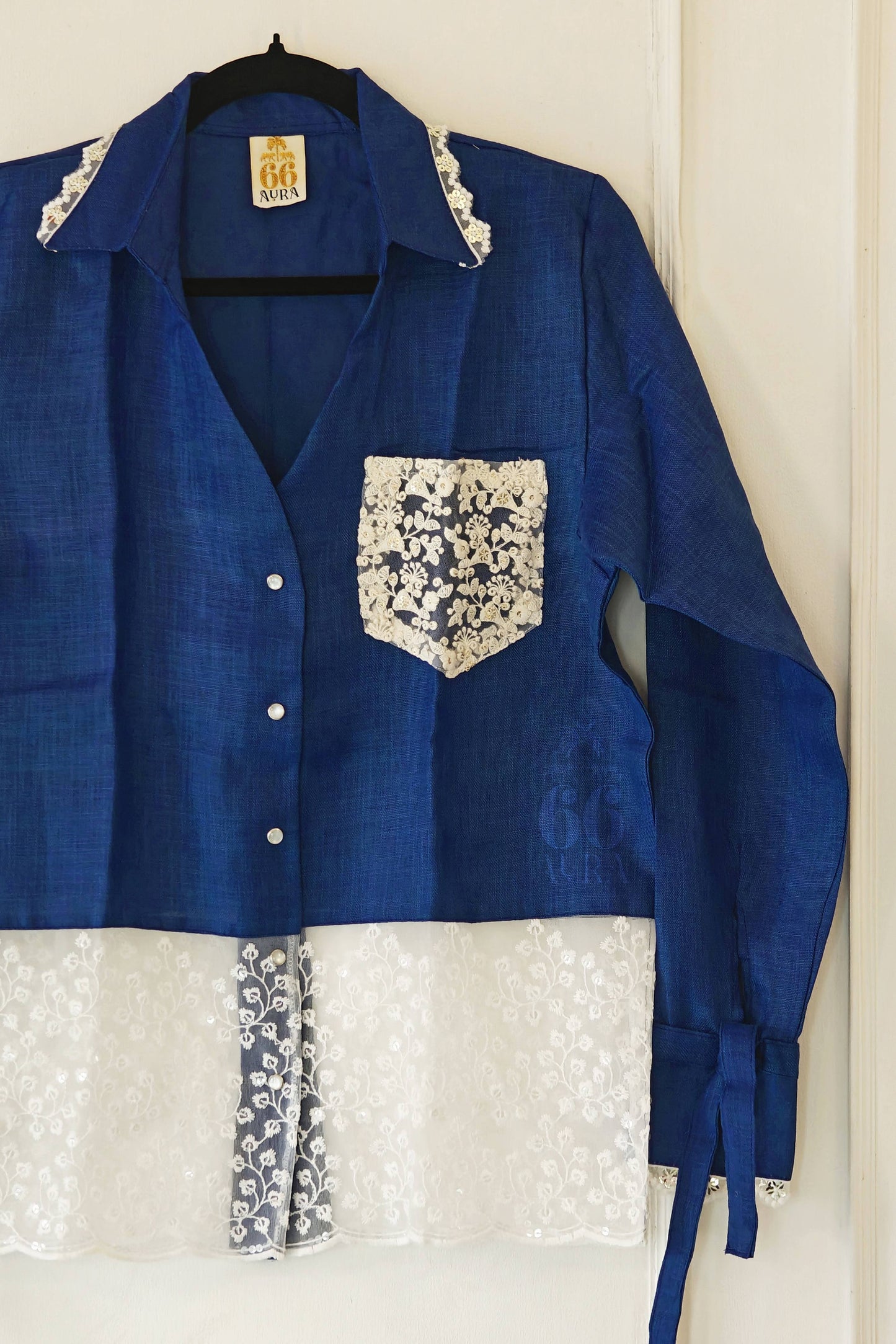 COBALT CRUSH OVERSIZED SHIRT