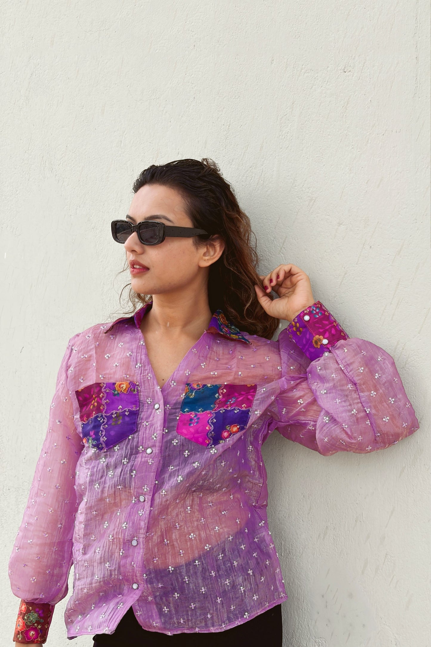 ORCHID OASIS OVERSIZED SHIRT