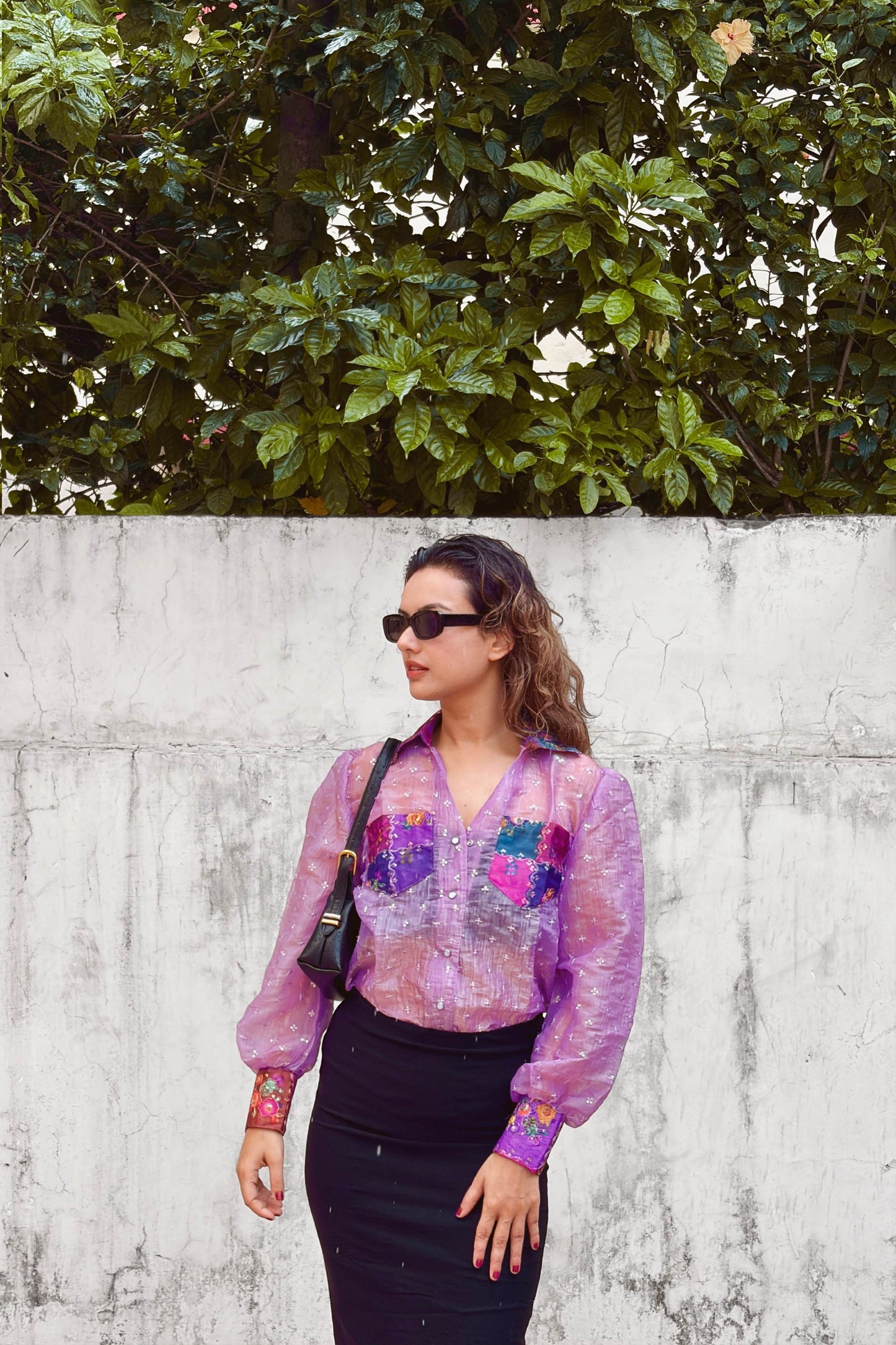 ORCHID OASIS OVERSIZED SHIRT
