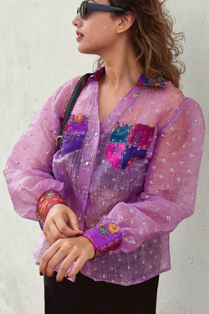 ORCHID OASIS OVERSIZED SHIRT