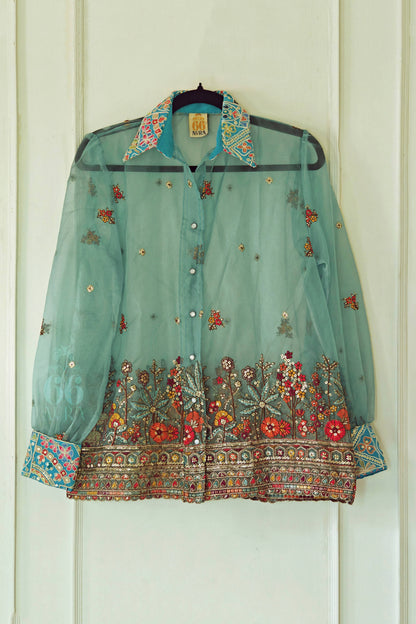 COASTAL CARNIVAL OVERSIZED SHIRT - 66Aura