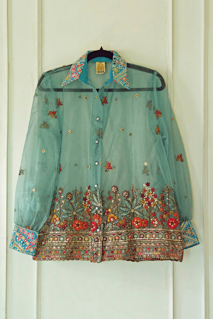 COASTAL CARNIVAL OVERSIZED SHIRT - 66Aura