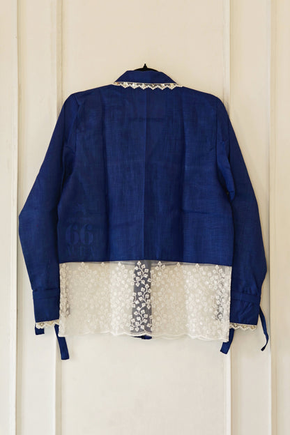 COBALT CRUSH OVERSIZED SHIRT