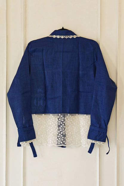 COBALT CRUSH OVERSIZED SHIRT